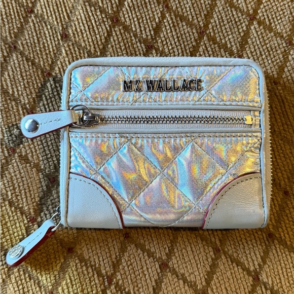 “MZ Wallace “Holographic Quilted Wallet - Picture 2 of 7